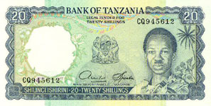 P 3e Tanzania 20 Shillings