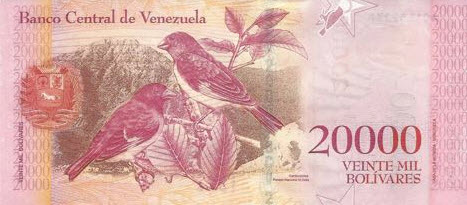 P 99a Venezuela 20.000 Bolivares Year 2016