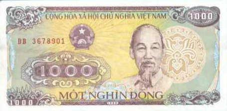 P106c Vietnam 1000 Dong Year 1988