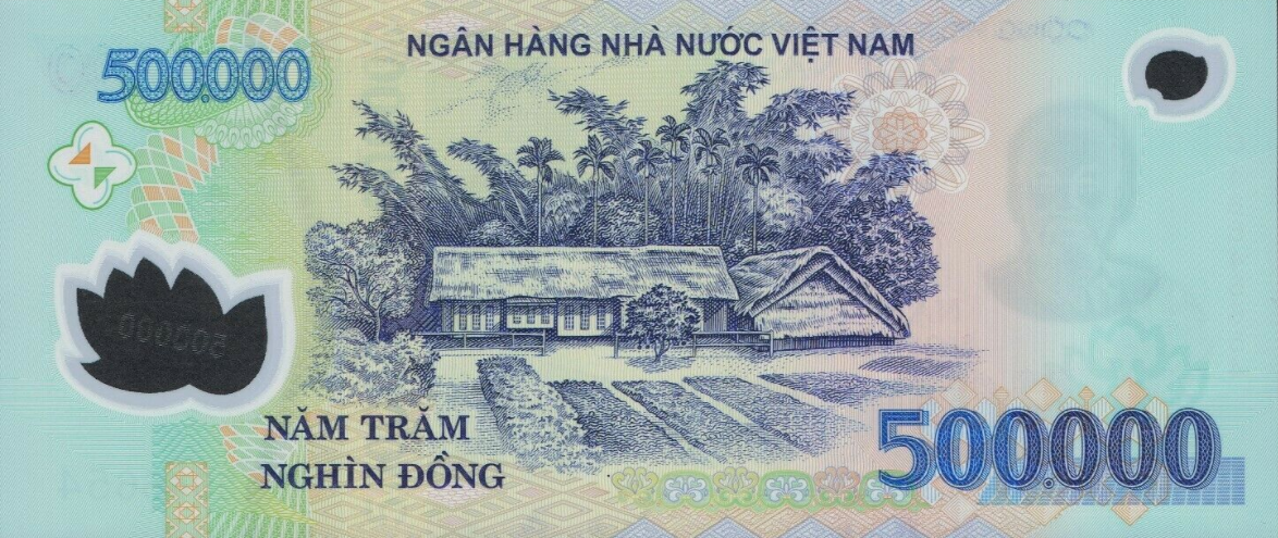 P124m Vietnam 500.000 Dong Year 2017