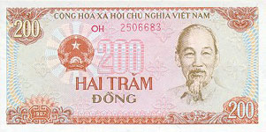 P100 Vietnam 200 Dong Year 1987