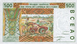 P710Km Senegal W.A.S. K 500 Francs Year 2002