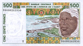 P810Tm Togo W.A.S. T 500 Francs Year 2002