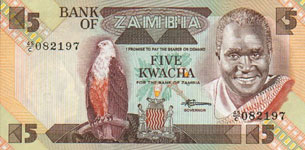 P25d Zambia 5 Kwacha Year nd