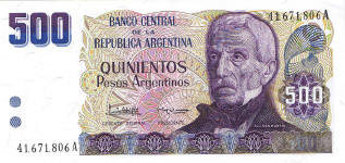 P316 Argentina 500 Pesos Year nd