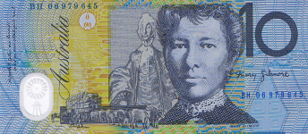 P58e Australia 10 Dollars Year 2008