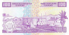 P44a/b Burundi 100 Francs Year 2010/2011 (small)