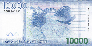 P164b Chili 10.000 Pesos Year 2011