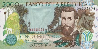 P452 Colombia 5000 Peso Year 2003/2006
