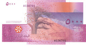 P18 Comores 5000 francs year 2006