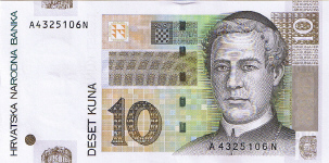 P38 Croatia 10 Kuna year 2001
