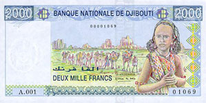 P40 Djibouti 2000 Francs Year nd