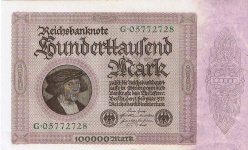 P 83a Germany 100.000 Mark year 1923