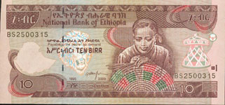 P48d Ethiopia 10 Birr Year 2006