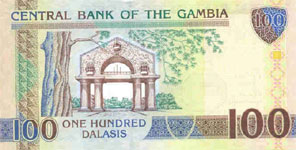 P29b Gambia 100 Dalasis Year ND (2010)
