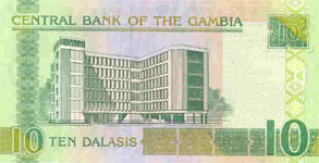 P26a Gambia 10 Dalasis (c=New Signature-2013)