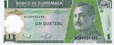 P109 Guatamala 1 Quetzal Year 2007