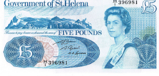 P 7b St Helena 5 Pounds Year nd
