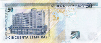 P 94a Honduras 50 Lempiras Year 2004