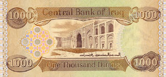 P 93 Iraq 1000 Dinar Year 2003
