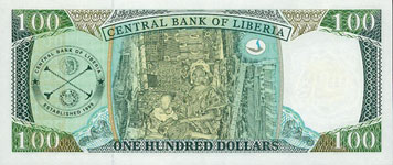 P30 Liberia 100 Dollars Year 2003