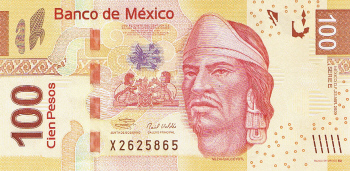 P124c Mexico 100 Pesos Year 2009