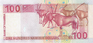 P 9A Namibia 100 Dollars year nd