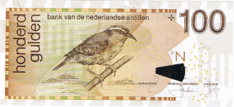 P31d/e Netherlands Antilles 100 Gulden Year 2006/08
