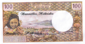 P19c New Hebrides 1000 Francs