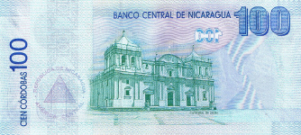 P204a Nicaragua 100 Cordobas year nd (2009)