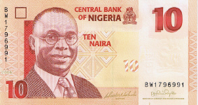 P33 Nigeria 10 Naira Year 2006