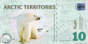 New Arctic Territories (Norway) 10 Dollars year 2010