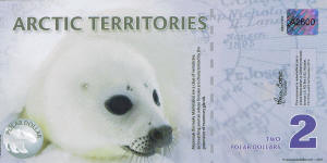 New Arctic Territories (Norway) 2 Dollars year 2010