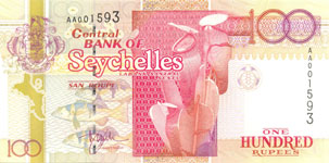P39 Seychelles 100 Rupees Year nd