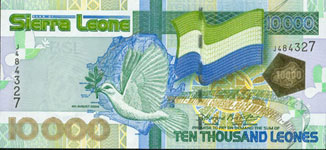 P29a Sierra Leone 10.000 Leones Year 2004 / 2007