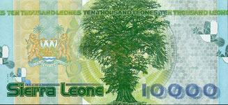 P29a Sierra Leone 10.000 Leones Year 2004 / 2007