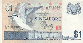 P 9 Singapore 1 Dollar Year nd