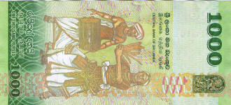 P127 Sri Lanka 1000 Rupees year 2010