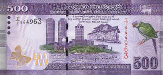 P126 Sri Lanka 500 Rupees year 2010