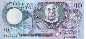 P34uu Tonga 10 Pa'anga Year nd