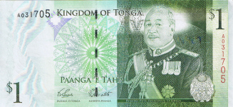 P37 Tonga 1 Pa'anga year 2008