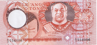 P32uu Tonga 2 Pa'anga Year nd