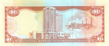 P41a Trinidad & Tobago 1 Dollar Year 2002
