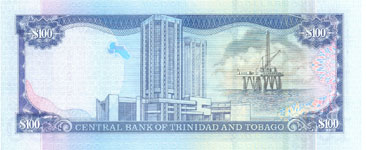 P45 Trinidad & Tobago 100 Dollar Year 2002