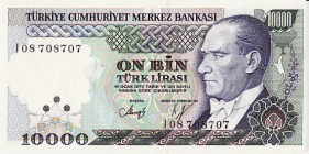 P200 Turkey 10.000 Lira Year nd