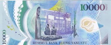P22 Vanuatu 10.000 Vatu year nd