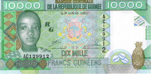 P45 Guinea 10.000 Francs Year 2010
