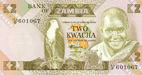 P24a Zambia 2 Kwacha Year nd