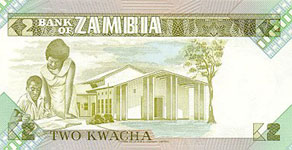 P24a Zambia 2 Kwacha Year nd
