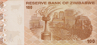 P 97 Zimbabwe 100 Dollar 2009